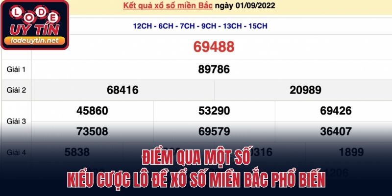 Điểm qua một số kiểu cược lô đề xổ số miền Bắc phổ biến