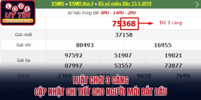 Luật Chơi 3 Càng - Cập Nhật Chi Tiết Cho Người Mới Bắt Đầu