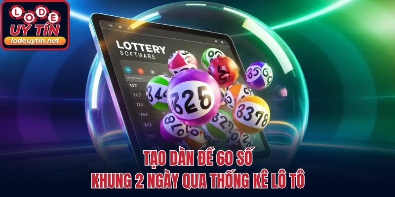 Tạo dàn đề 60 số khung 2 ngày qua thống kê lô tô